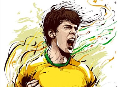 FIFA世界杯精彩矢量插画艺术