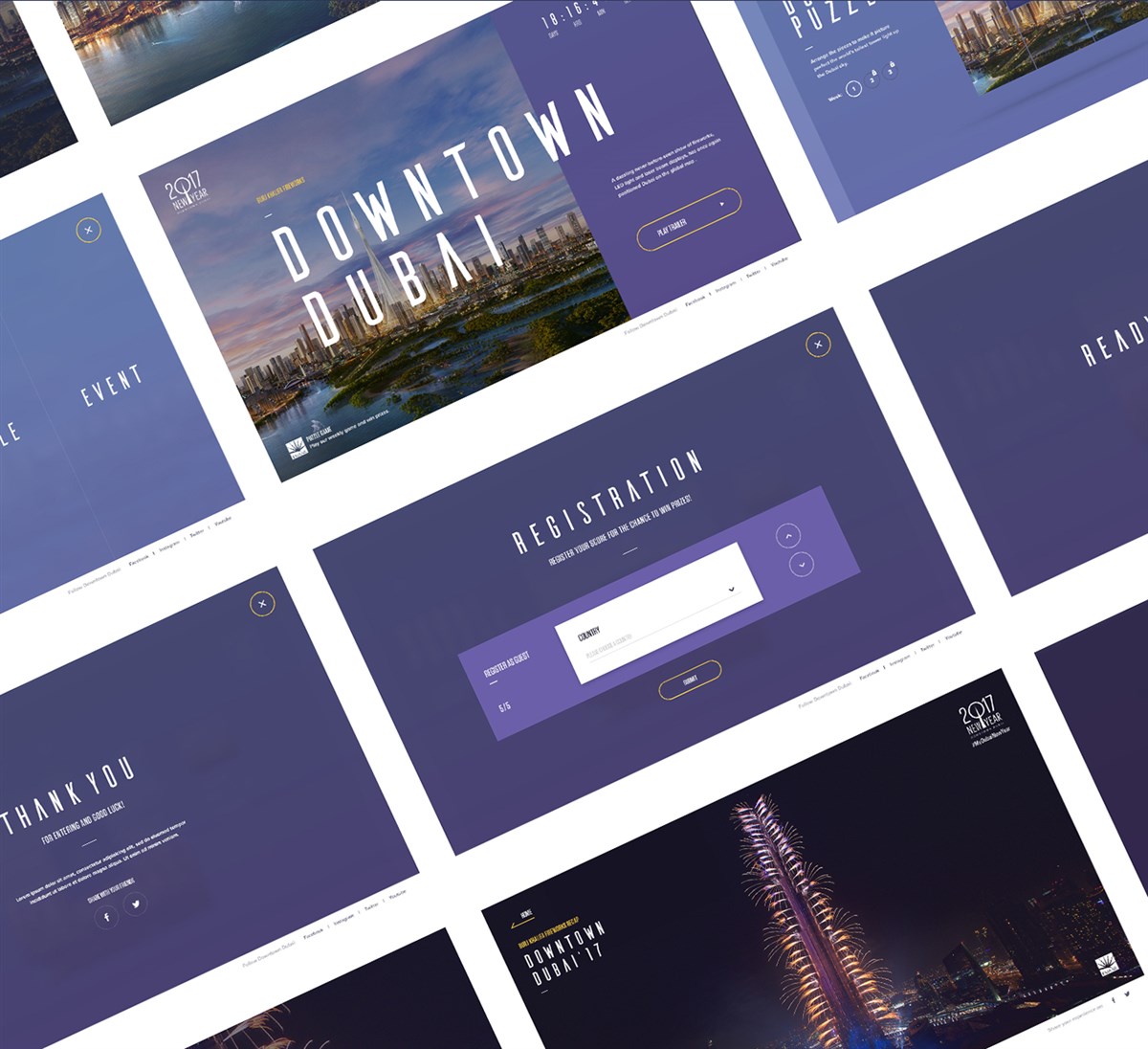 2017迪拜市区网页界面设计