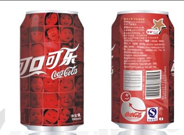 可口可乐饮料饮品罐盒包装设计