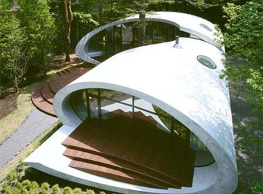 日本椭圆形的别墅设计
