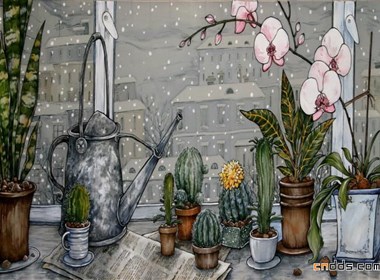 Maria Kaminska绘画欣赏