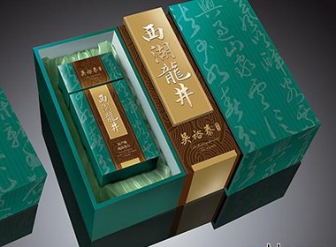 吴裕泰西湖龙井茶叶包装盒设计