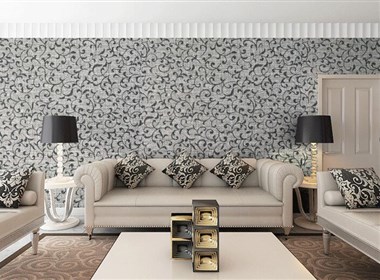 家装设计中抽象墙纸也可以很美