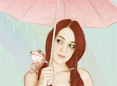 美丽的女性人物Vexel插画作品