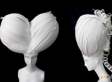 创意十足的纸艺剪纸假发