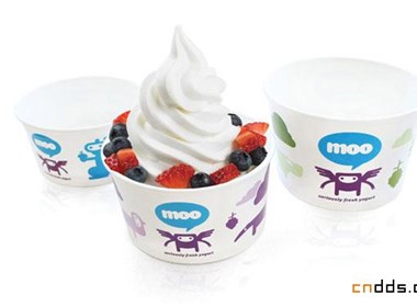 Moo酸奶冰淇淋品牌vi设计欣赏