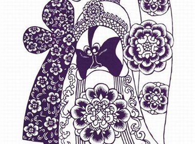 国粹中的艺术—京剧脸谱剪纸