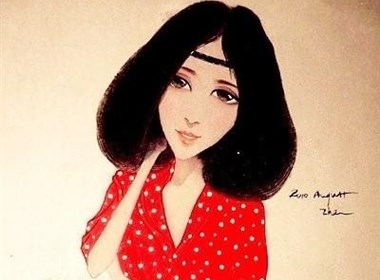 寻找另一个自己 时尚手绘插画