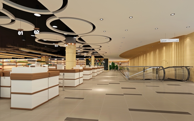 安阳购物中心设计装修案例——水晶购物广场