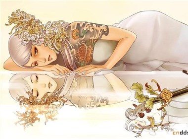 国内画手小白的处女画集《青花》