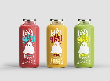 lazy ghost果汁包装设计