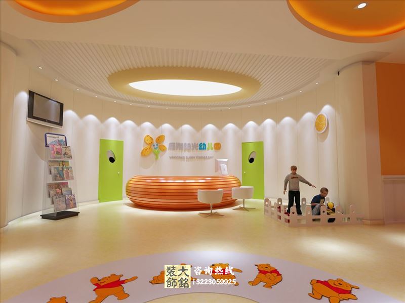 郑州优尼克高端幼儿园设计装修效果图_郑州幼儿园装修装饰公司