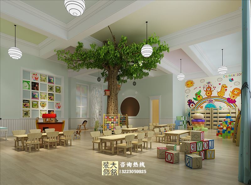 郑州经开区圣玛丽幼儿园设计装修装饰方案_幼儿园设计公司