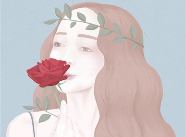 白色情人节少女插画欣赏