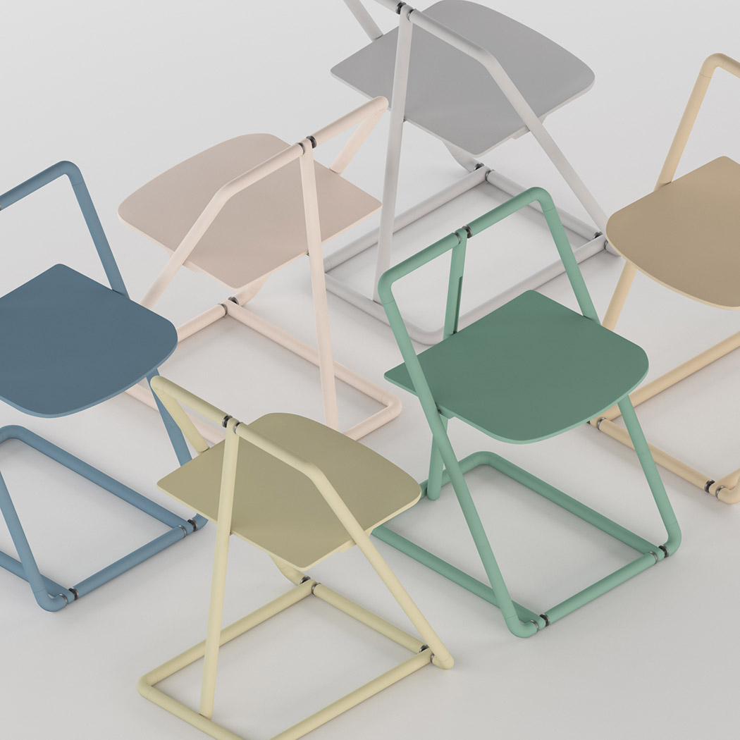 如此富有工业设计感的折叠座椅