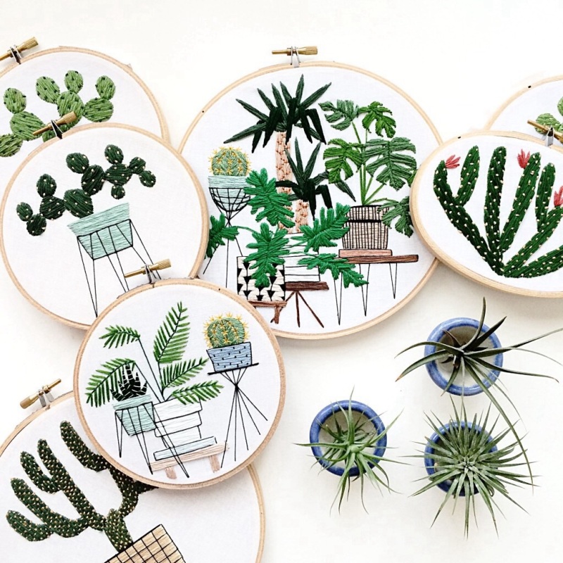 刺繡插畫欣賞