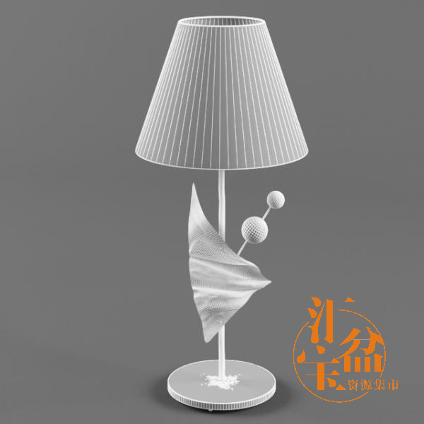 Table lamp 复古台灯模型