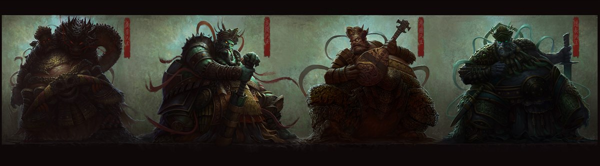 中国神话角色设计插画
