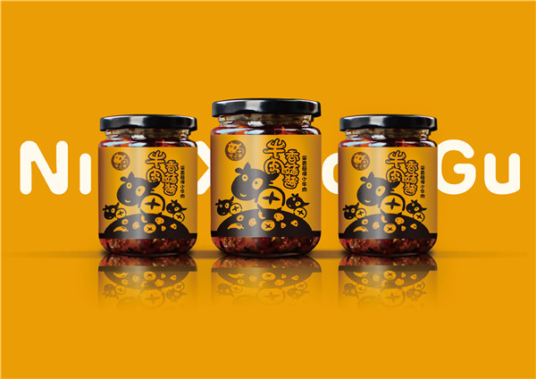 牛小菇香菇酱品牌形象包装策划设计|佐餐食品包装设计|包装设计|东德设计|济南设计