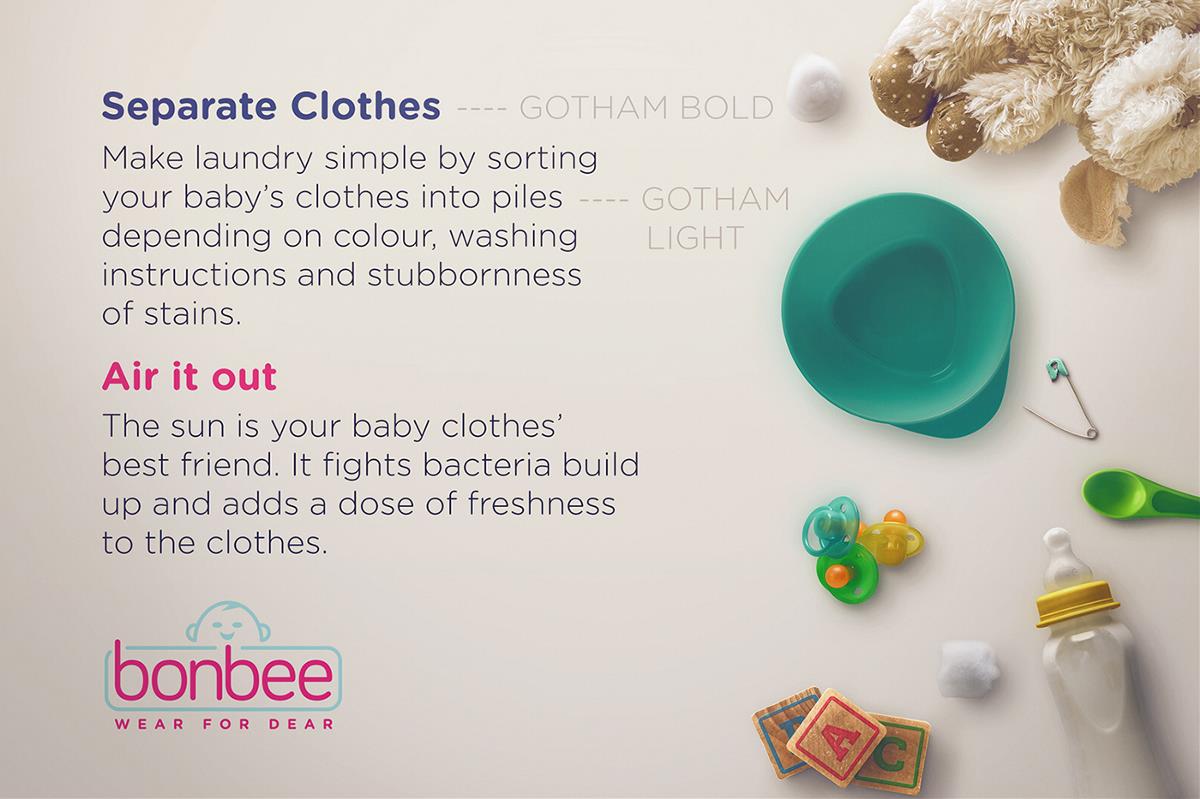 bonbee印度婴儿服装品牌包装设计