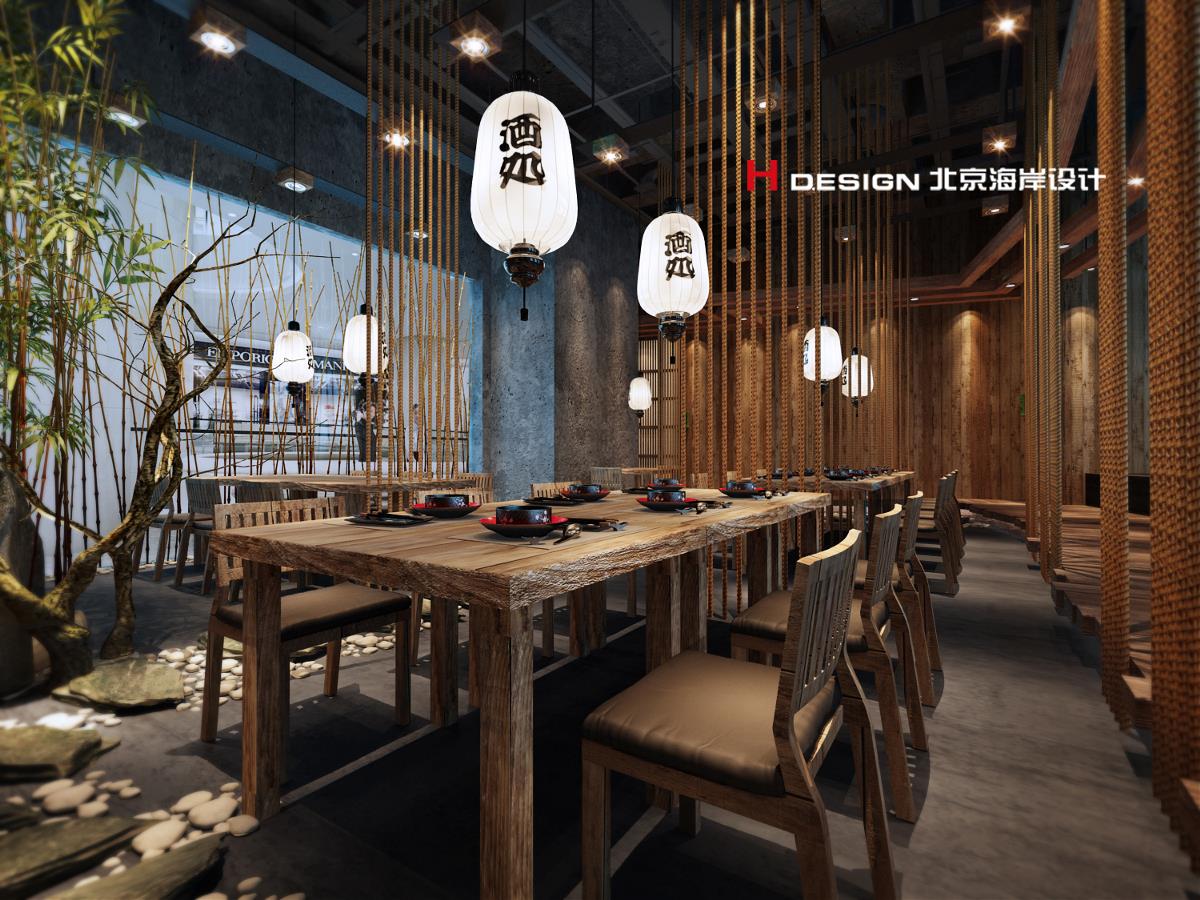 北京海岸餐饮设计，重庆鹤羽日式料理 450㎡|北京海岸设计