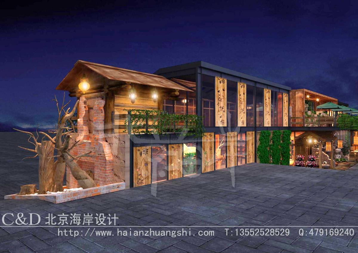 咖啡餐厅设计，重庆玻璃屋 876㎡|北京海岸设计
