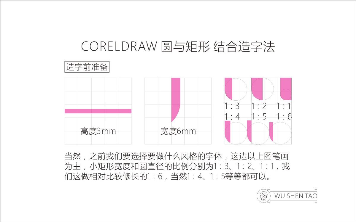 CORELDRAW 圓與矩形 結(jié)合造字法