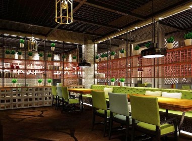 奚记串吧餐饮空间