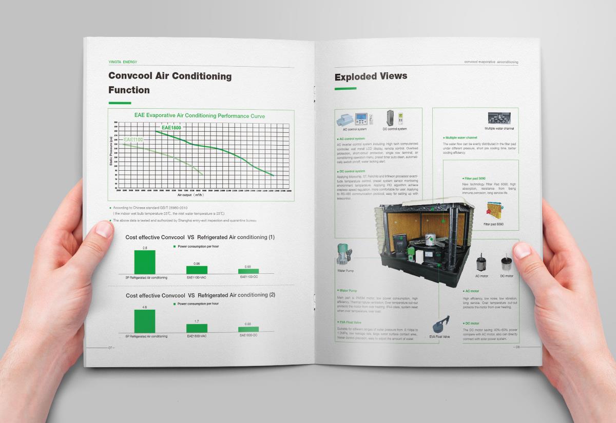 绿色水冷空调英文画册
