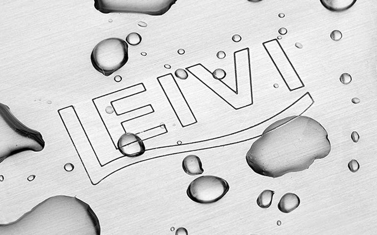 有点意思品牌设计：LEIVI 乐唯高端水槽标志设计,微办公,包装设计,宣传品设计