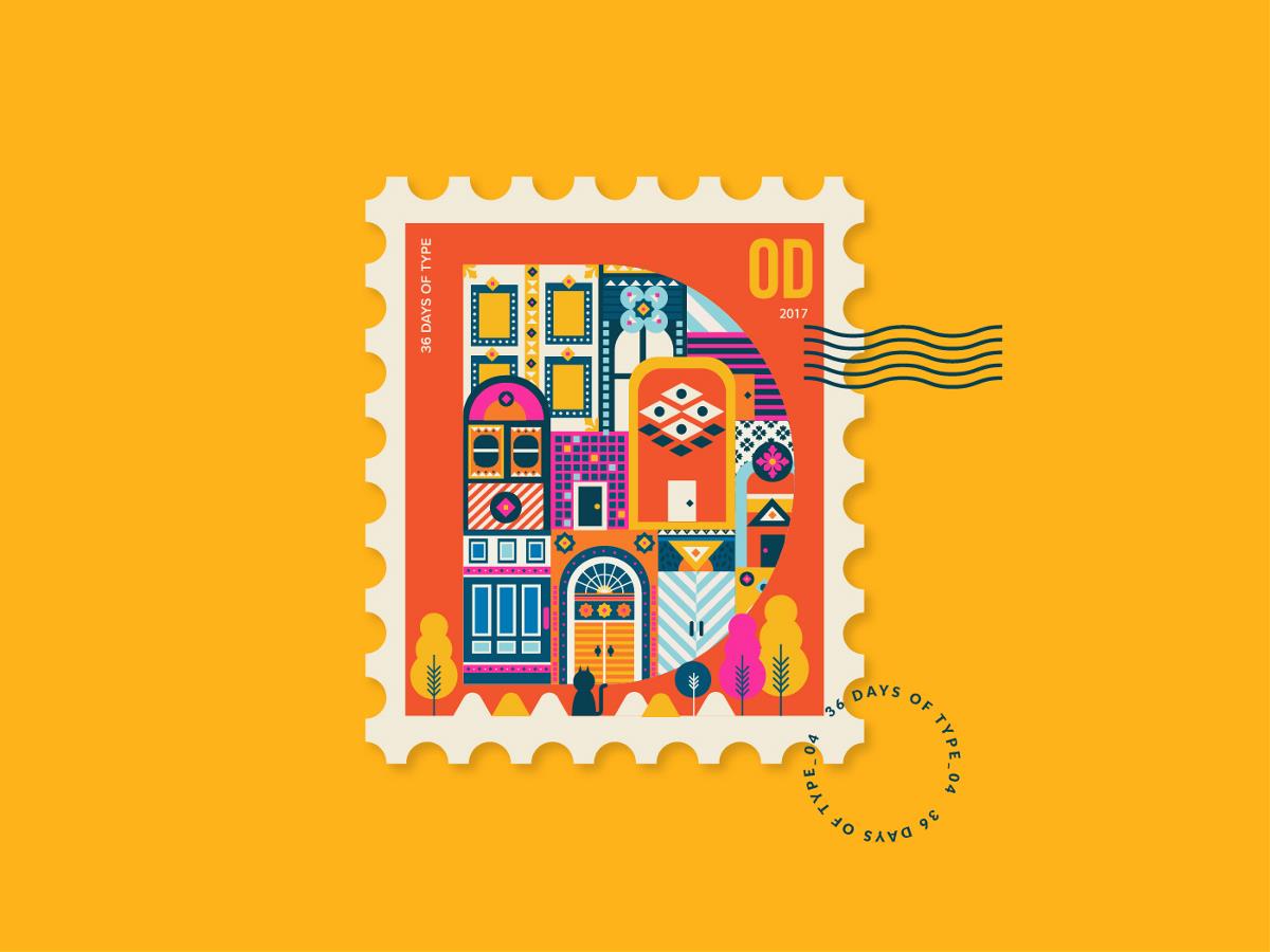 2017新型邮票图形设计