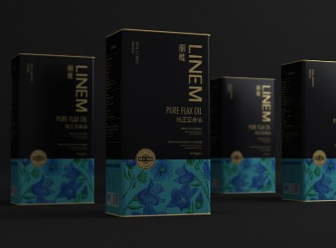 食用油铁盒包装设计 粮油品牌包装设计 亚麻籽油包装设计