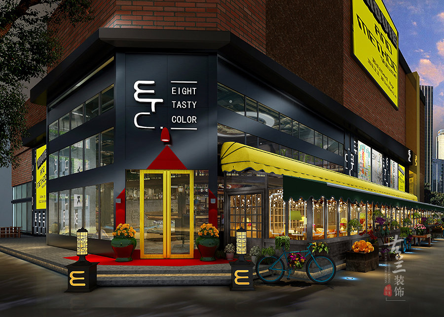 ETC咖啡厅设计案例赏析——成都专业特色咖啡厅设计公司|古兰装饰
