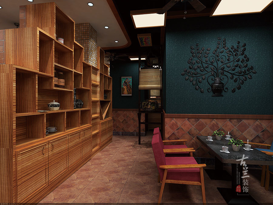 波西米亚风格咖啡厅设计——成都特色咖啡厅设计|古兰装饰