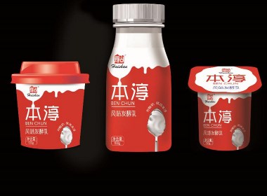 辉山本淳酸奶包装设计