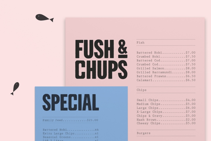 Fush & Chups快餐品牌设计