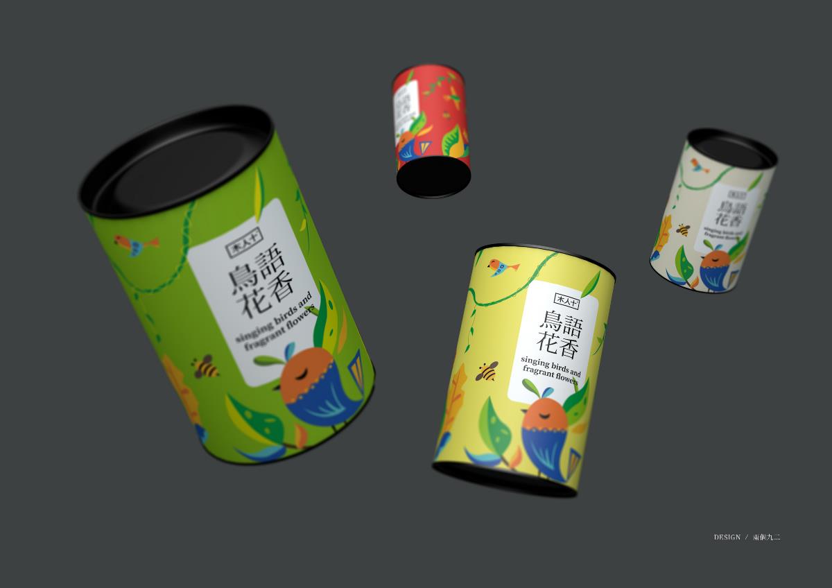 《鸟语花香·花茶系列》茶叶包装设计