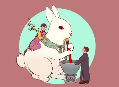 阿萌圆形构图插画欣赏