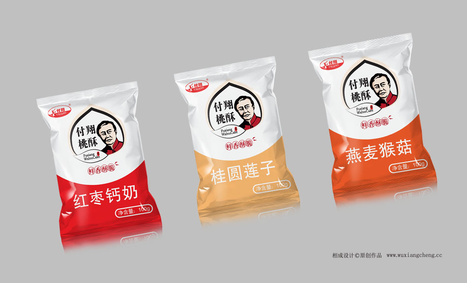 快销食品包装设计（付翔桃酥包装设计案例）