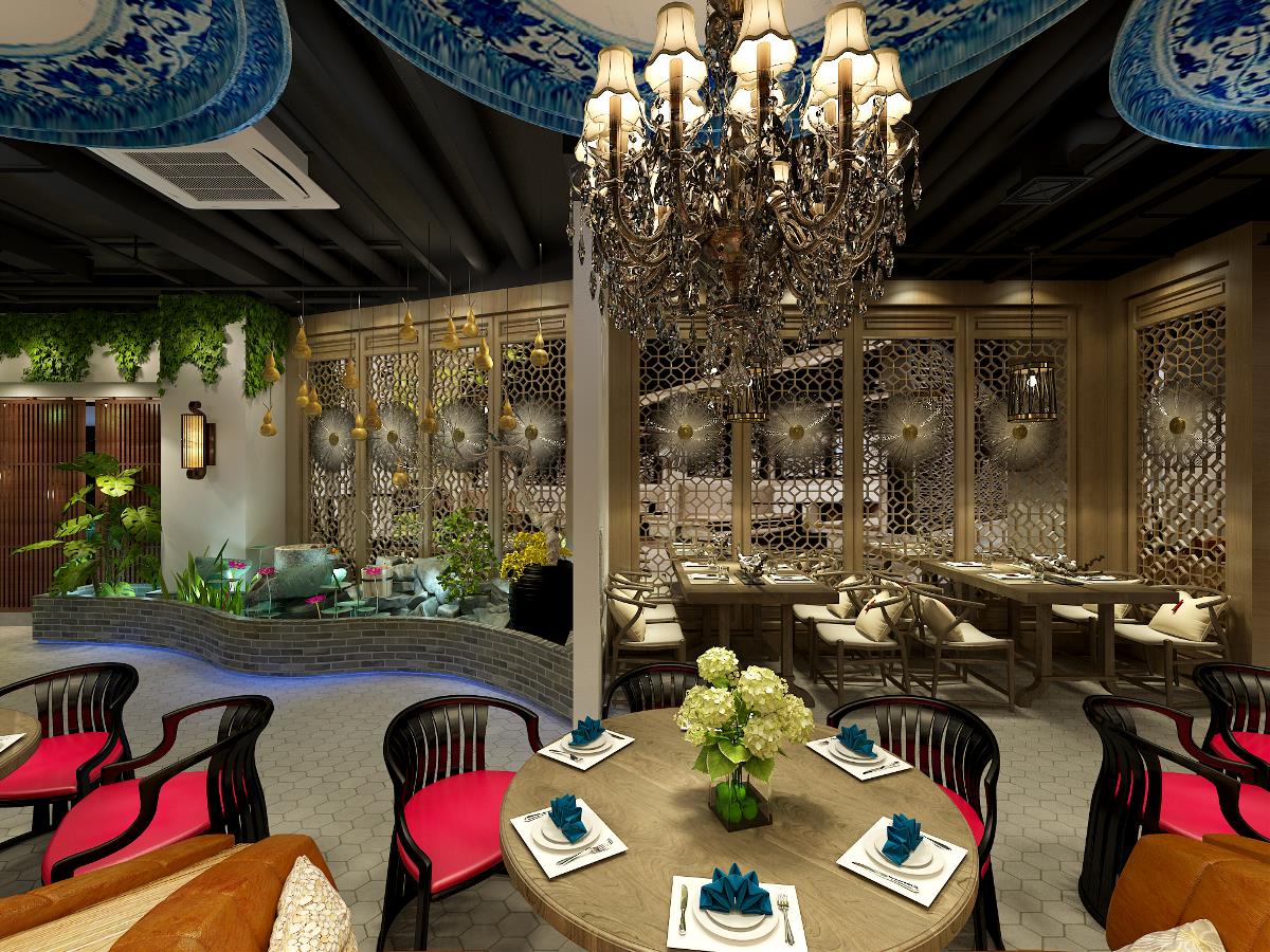 成都中餐厅设计丨成都中餐厅装修-芸庭中餐厅