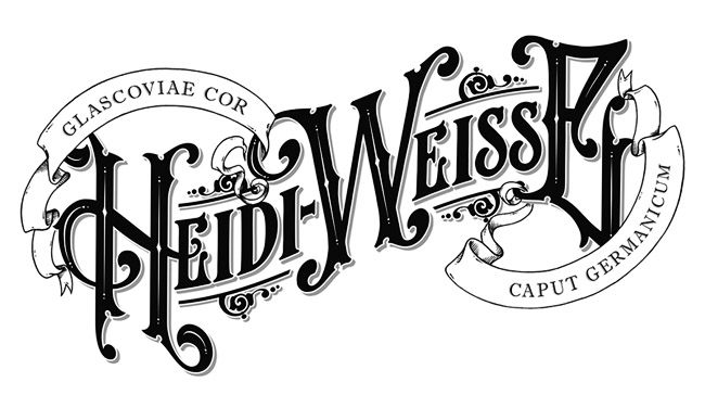 奶白色Heidi Weisse小麦啤酒精美手绘包装设计