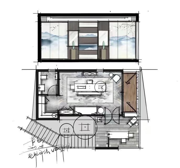 室内设计之手绘班VIP毕业作品 