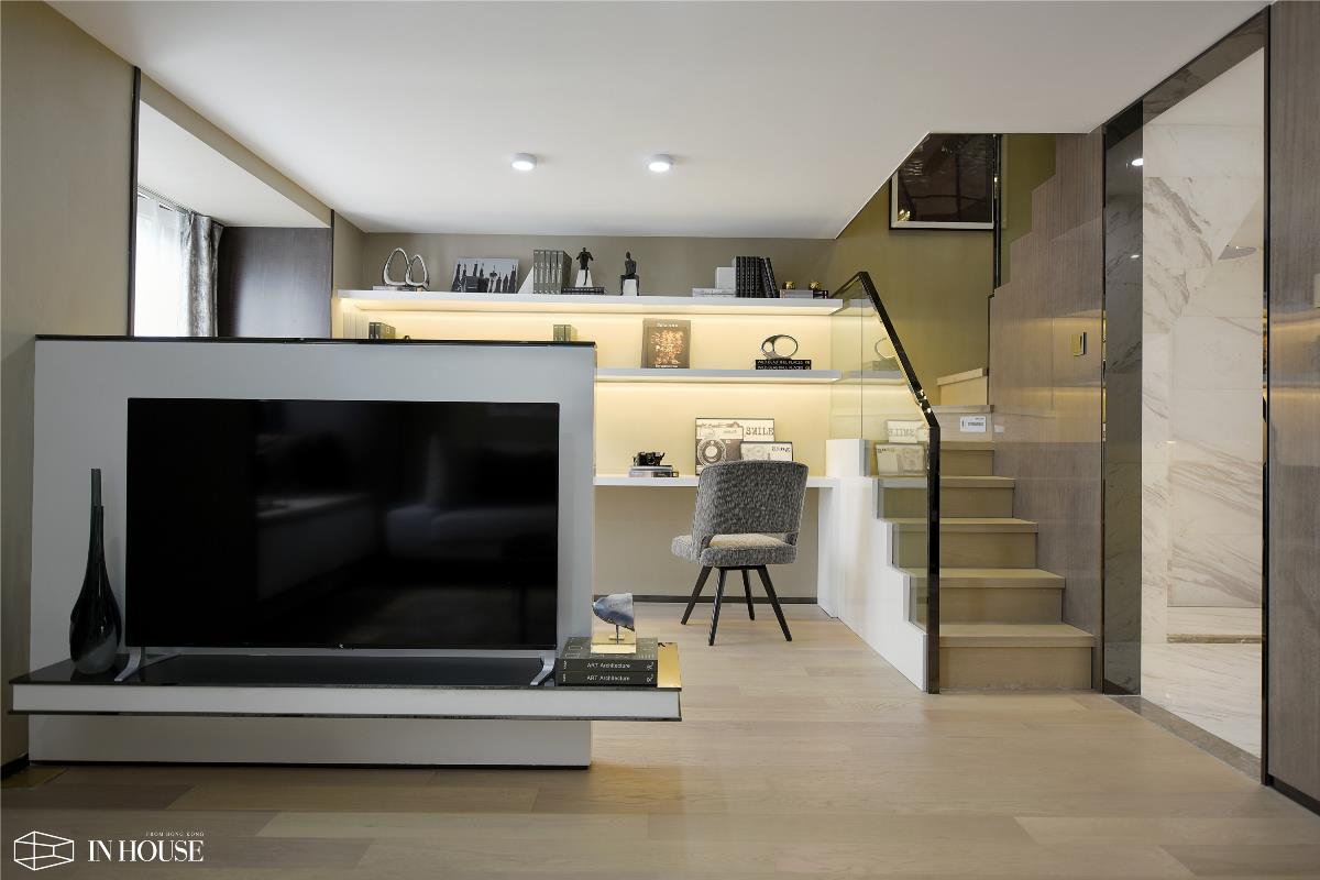 融创财富一号现代风格76㎡“私人住宅”样板间软装设计——INHOUSE设计！
