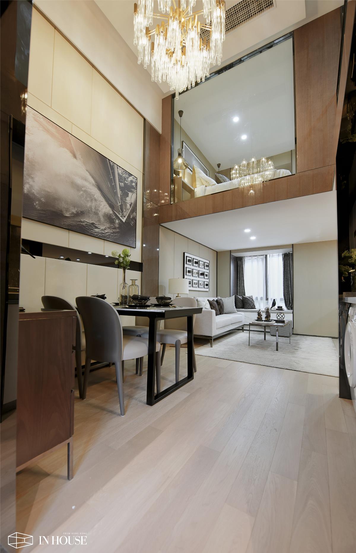 融创财富一号现代风格76㎡“私人住宅”样板间软装设计——INHOUSE设计！