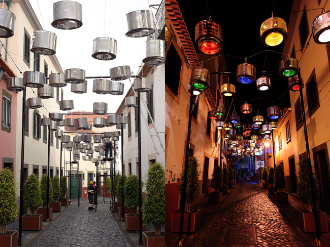 葡萄牙的资源回收街灯