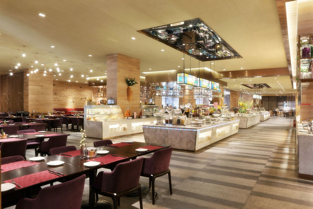 成都中餐厅设计丨成都中餐厅装修-食全食美自助餐厅