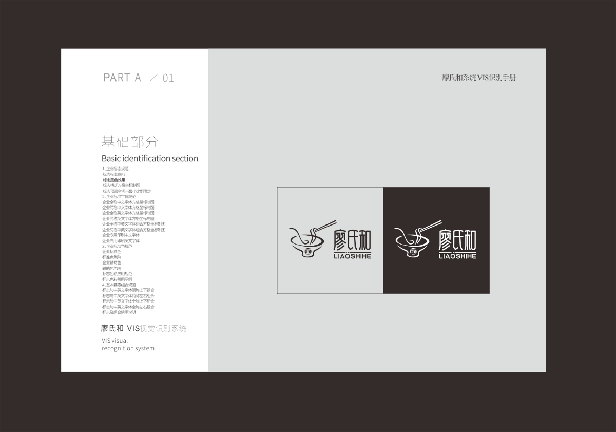 北京廖氏和重庆小面-餐饮logo/vi设计-万城文化