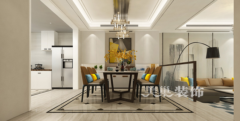 天伦庄园370平现代简约风格别墅装修样板间欣赏-中国设计网