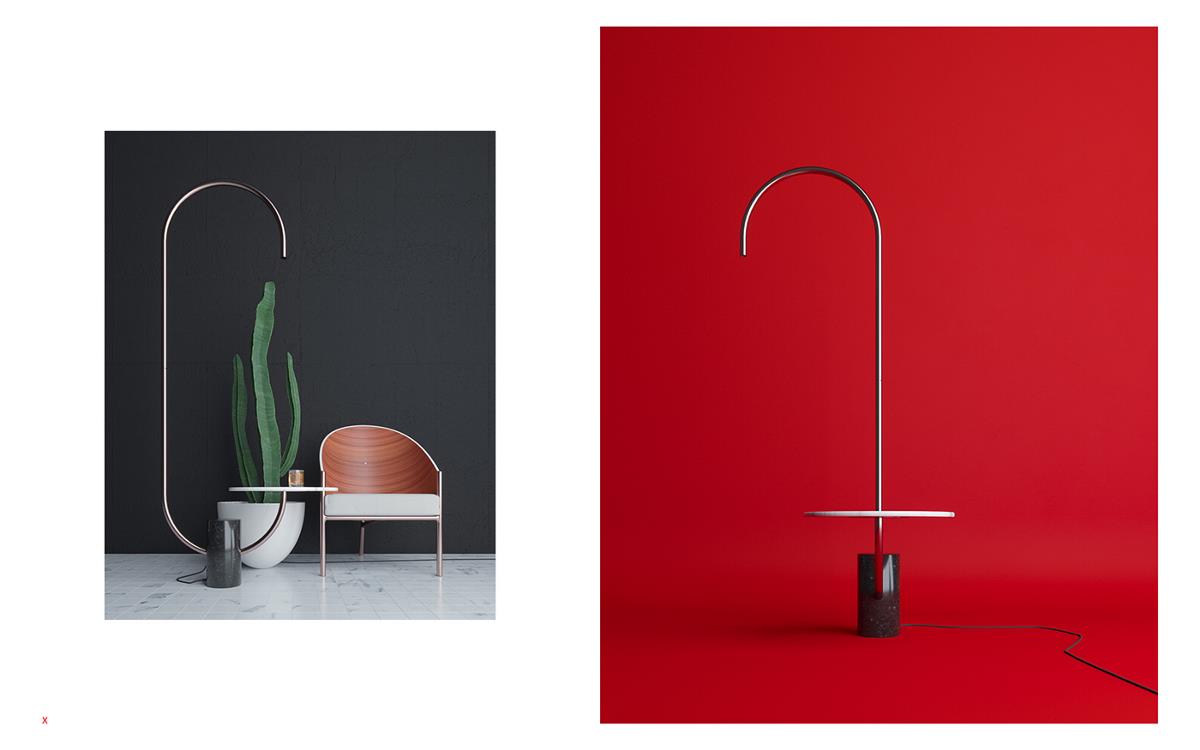 Lamp + table产品设计欣赏