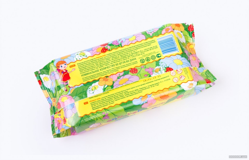  AKVAEL女生卫生湿巾餐巾纸拇指姑娘童话主题包装袋设计 [18P]